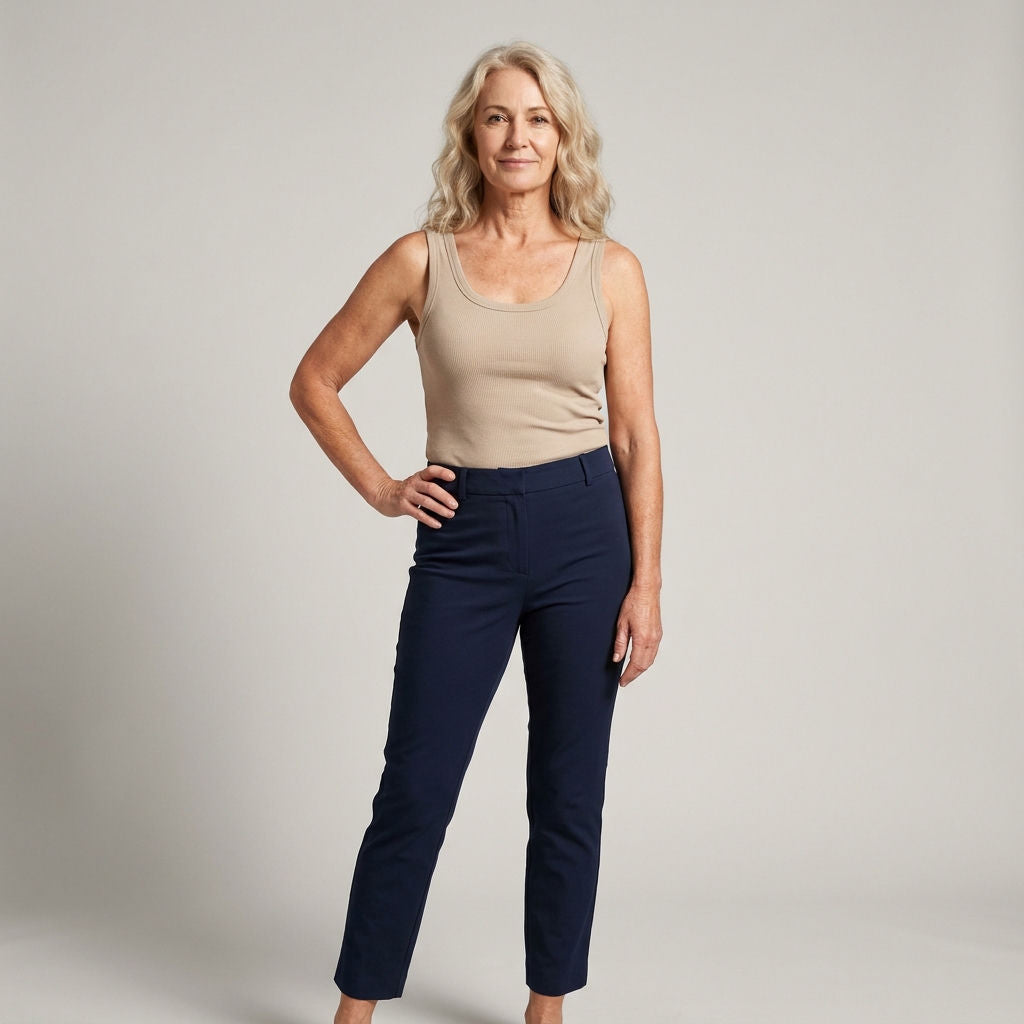Ribbat linne med inbyggd bh – 3